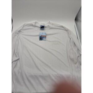 Y2K Vintage 90s Sheer South Pole Men’s XL White Short Sleeve Hip Hop NWT
